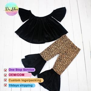 Design de mode <span class=keywords><strong>Boutique</strong></span> Enfants Manteaux Manches Longues Imprimé Léopard Couches À Volants À Capuche Tout-petits Vêtements - Product Image 4