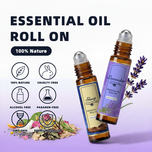 Vente flash : Huile essentielle pure de lavande en roll-on de 10 ml, vente en gros, pour le sommeil, la relaxation, l'aromathérapie, parfum de lavande - Product Image 5