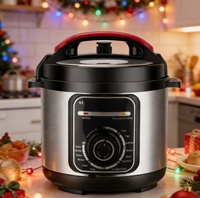 Autocuiseur Électrique Intelligent Portable de Haute Qualité 5L/6L en Acier Inoxydable Multifonctionnel avec Écran LED pour Usage Domestique