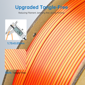 Filament d'impression 3D PLA 1 kg, poids net 1 kg, 1,75 mm, haute qualité, ROUGE SOIE OR, filament d'imprimante 3D - Product Image 2