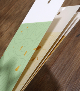 Xinrunjin Rice Paper Sticky Notes Bookmark <b>Cards</b> Chinese Style Traditional Design Handwritten Calligraphy Wax Printed Gifts - Product Image 3