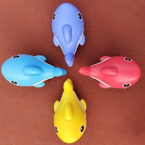 Petite voiture à inertie en plastique éducative en forme de requin de dessin animé, jouet à presser et à faire rouler, pour cadeau d'enfant - Product Image 6