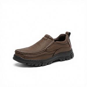 Mocasines para Hombre, Zapatos de Trabajo al Aire Libre, Seguros para Senderismo, Trekking, Excursionismo, Cross Country, Antideslizantes, de Cuero Genuino, Hechos a Mano, Ligeros - Product Image 2