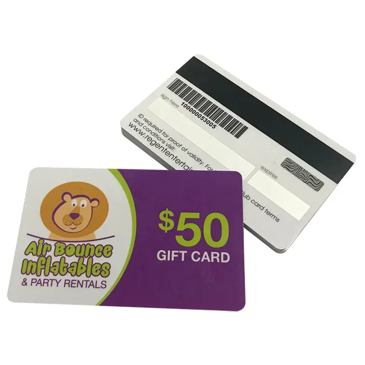 Plastic Gift Cards With Logo And Barcode Qr Code Pvc Gift Card Serial Number Discount PVC Cards