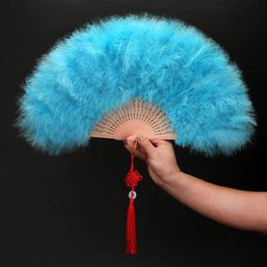 Éventail à plumes de style chinois pour la danse DJ, la décoration de fêtes et les cadeaux, fournitures de fête - Product Image 6