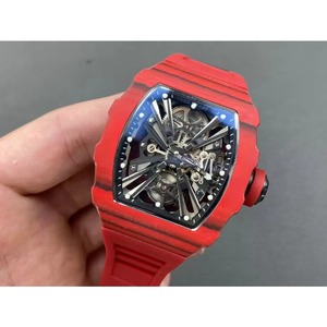 Relojes mecánicos automáticos esqueletizados rojos de alta calidad, resistentes al agua, con el estilo de los mejores diseñadores. - Product Image 3