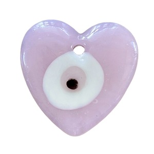 Colgante de cristal con ojo turco y corazón rosa, adorno de pared Nazar Boncuk, amuleto de ojo azul para la fabricación de joyas y decoración del hogar - Product Image 3