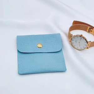 Sacs et pochettes d'emballage pour bijoux pliables de luxe écologiques en gros, avec taille personnalisable (8*8cm) et logo - Product Image 3