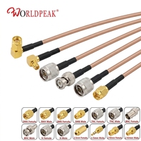 Câble coaxial flexible RG400 en PTFE à double blindage personnalisé par le fabricant avec connecteurs RF multiples SMA N TNC pour l'assemblage d'avionique