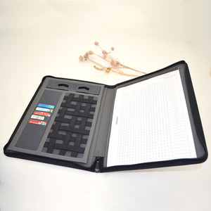 2024 nuevo estilo cartera de cuero con tarjeta de visita tableta organizador carpeta cartera negocios Padfolio - Product Image 2