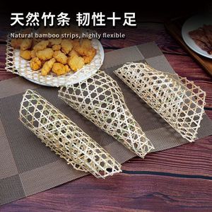 แผ่นรองก้นกระถางสี่เหลี่ยมทำจากไม้ไผ่ถัก เป็นมิตรกับสิ่งแวดล้อม ใช้ในครัว - Product Image 4