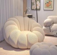 Canapé Citrouille Moderne en Tissu de Haute Qualité, Vente Directe Usine, avec Fonction Pivotante pour Appartement, Hôtel, Salle à Manger, Salon, Chambre à Coucher