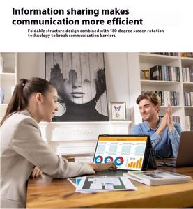 จอภาพ IPS LED ขนาด15.6นิ้วแบบพกพาหน้าจอคู่หรือสามจอแล็ปท็อปหน้าจอซ้อนกันได้ยืดหยุ่นพับได้ - Product Image 6