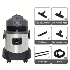 Mini Aspiradora Industrial de Acero Inoxidable de 15L, 1000W, para Húmedo y Seco - Product Image 1