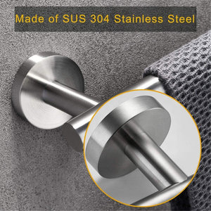 Accessoires <span class=keywords><strong>de</strong></span> <span class=keywords><strong>salle</strong></span> <span class=keywords><strong>de</strong></span> <span class=keywords><strong>bain</strong></span> modernes en acier inoxydable <span class=keywords><strong>de</strong></span> 24 pouces Tringle à serviettes en métal nickel brossé Porte-serviettes <span class=keywords><strong>de</strong></span> 24 pouces Design moderne <span class=keywords><strong>pour</strong></span> salles <span class=keywords><strong>de</strong></span> <span class=keywords><strong>bain</strong></span> - Product Image 5