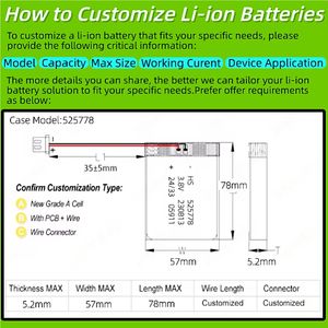 Polimer Li şarj edilebilir 3.7V 3.8V 1000mah 2000mah 3000mah 5000mah 6000mah lityum pil hücresi Laptop için HP Dell Apple Lenovo - Product Image 4