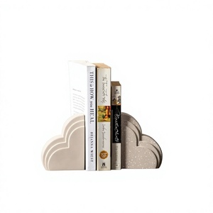 Sujetalibros Metálicos Beige de Forma Personalizada, Decorativos, Modernos, Estilo Rústico, para Dormitorio, Habitación Infantil, Oficina, Biblioteca, Contemporáneos - Product Image 1