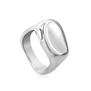 แหวนเปิดรูปทรงเรขาคณิต ทอง 18K รูปวงรี เครื่องประดับแฟชั่นสำหรับผู้หญิง ของขวัญ เครื่องประดับเสริม - Product Image 4