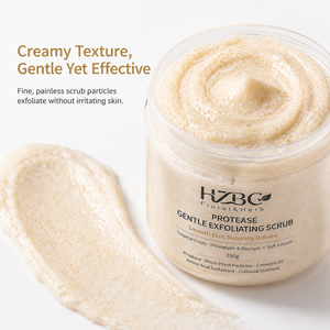 Exfoliante Enzimático de Piña y Papaya de Marca Privada - Textura Cremosa Tropical para Rodillas y Codos Secos y Ásperos, Pulido de Microgranos - Product Image 1