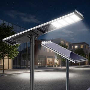 90W-120W IP66 <b>Motion</b> <b>Sensor</b> Solar Outdoor Street <b>Light</b> for Safe Nighttime Pathway and Driveway Illumination - Product Image 1