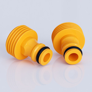 Guoma Ruixiang Foam Pot <b>Adapter</b> Yellow Plastic Quick Connect Fitting For Dispensing Machines - Product Image 1