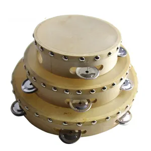De madera de framel pandereta tambor de juguete de instrumentos musicales percusiones