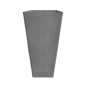 Zwarte kunststof plantenbak - Modern taps toelopend ontwerp met brede rand voor binnen- en buitenplanten - Product Image 5