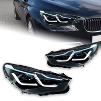 Accesorios de Estilo para Automóviles BMW Serie 5 F07 GT 5GT 2010-2017, Faros Delanteros LED Angel Eye de Doble Lente, Luces Modificadas DRL HID