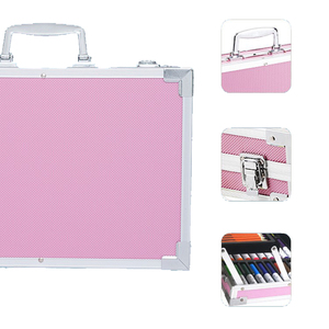 Set di articoli per la scuola di fantasia con Logo personalizzato 150 pezzi di <span class=keywords><strong>disegno</strong></span> artistico set di cancelleria a matita color pastello per bambini con scatola in alluminio - Product Image 6