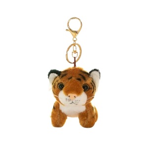 Pequeño Tigre simulado colgante llavero tigre blanco felpa colgante bolsa accesorios mujer 4 pulgadas muñeca al por mayor - Product Image 6
