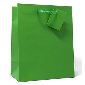 Bolsas de Regalo de Papel de Color Sólido Premium, Bolsas de Compras para Pequeños Negocios, Tiendas Minoristas, Bodas, Bolsas de Papel Premium para Fiestas - Product Image 1