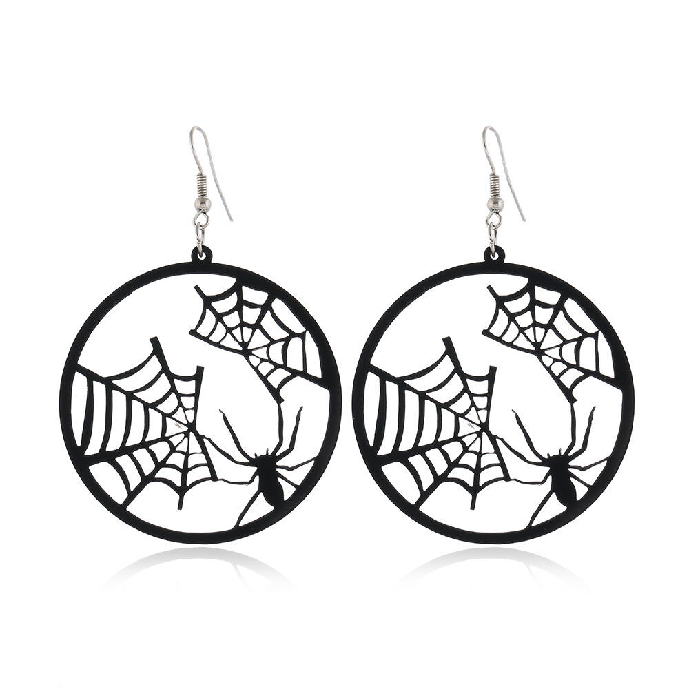 Spooky Halloween Earrings Vintage Acrylic Jewelry