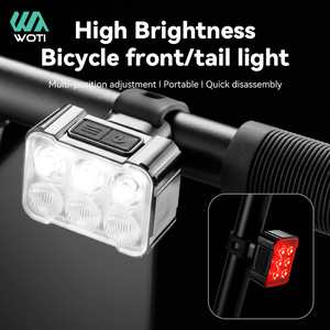 ไฟหน้าและไฟท้ายจักรยานยี่ห้อ Yueli แบบ LED ชาร์จไฟได้ กันน้ำ พร้อม 4 โหมด สำหรับการปั่นจักรยานเสือภูเขาตอนกลางคืน - Product Image 2