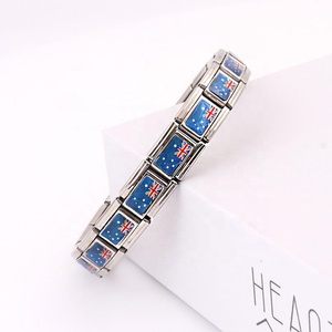 Bracelet Élastique en Acier Inoxydable Style Européen, Bijoux Italiens en Acier Titane, Hip Hop, Personnalisable DIY - Product Image 6