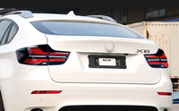 Pour BMW X6 E71, mise à niveau vers le style G06 LCI, feux arrière dynamiques à clignotants, ensemble de feux arrière.