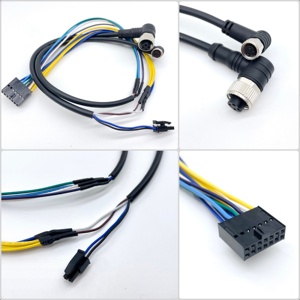 Câblage intégré pour automatisation industrielle, coudes M12 M8 à 90 degrés, faisceau de câbles à 2, 3, 4, 5, 6, 8, 10, 12 broches avec contrôleur PLC - Product Image 2