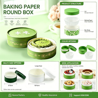Moule à gâteau compatible four |   Tube en papier kraft rigide renforcé |   Conforme aux normes de l'FDA, recyclable, biodégradable, respectueux de l'environnement, qualité alimentaire