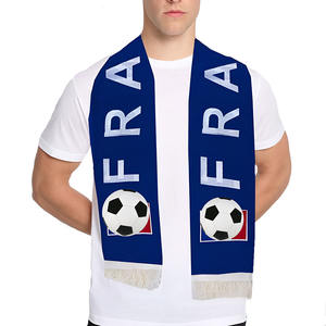 ผ้าพันคอผ้าโพลีเอสเตอร์สองด้านแบบสั่งทำผ้าพันคอทีมฟุตบอลอังกฤษบราซิลผ้าพันคอและผ้าคลุมไหล่แบบดั้งเดิม - Product Image 4