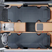 Lit de voyage pliable pour voiture, lit de siège arrière non gonflable, design moderne, lit de voiture pliable en plastique élégant, accessoire de sommeil pour voiture