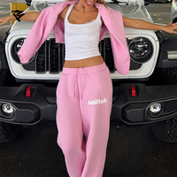 Collection Automne 2026 : Ensemble de survêtement tendance pour femme – Sweat à capuche et pantalon large deux pièces, style streetwear personnalisé