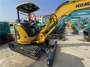 Mini-excavatrice sur chenilles Komatsu PC30MR d'origine avec pompes hydrauliques importées du Japon en excellent état - Product Image 2