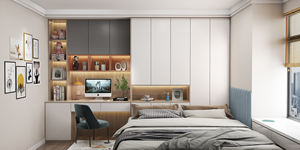 Miglior Combinazione Letto Tatami a Parete in Legno con Doghe, Extra-Large, Ecologico, Durevole, con Spazio Contenitore - Product Image 6