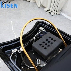 เตียงสระผมพร้อมระบบอบไอน้ำ KISEN สีดำ สไตล์ญี่ปุ่น สำหรับร้านเสริมสวย พร้อมเก้าอี้สระผม และเตียงนวดแผนไทย - Product Image 2