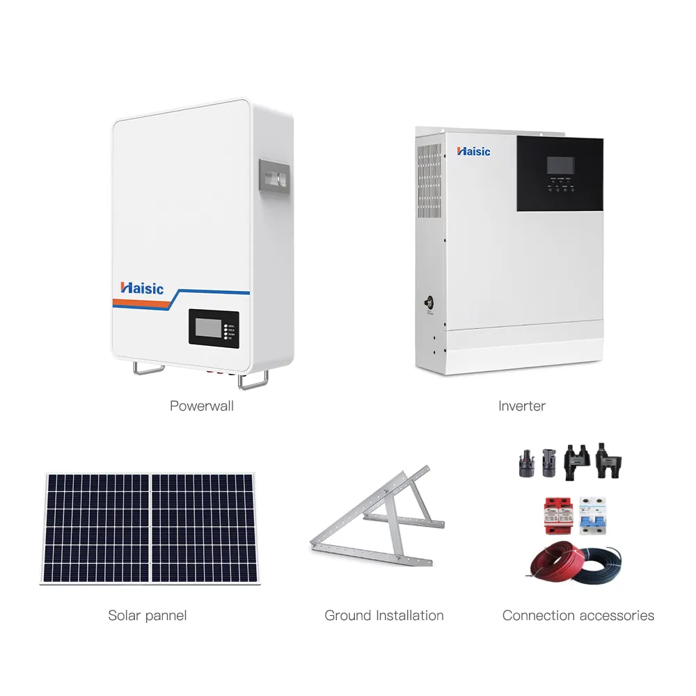 Conjunto Completo Solar Energy System 10Kw Hybrid 5kw Painéis Solares Home Systems Painel Solar System Kit