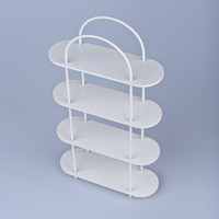 Étagère de rangement miniature en métal faite à la main à l'échelle 1/6, meubles de maison de poupée, modèle de poupée Blythe, mini jouet éducatif
