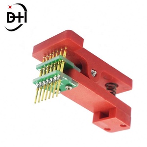 Clip de prueba de PCB de 2.54mm con espaciado de 7 pines para programación y descarga - Product Image 3