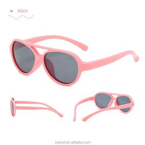 Gafas de sol Unisex de alta calidad estilo piloto para bebés y niños, gafas de sol polarizadas UV400 de silicona suave de 1 a 3 años, lentes con logotipo - Product Image 1