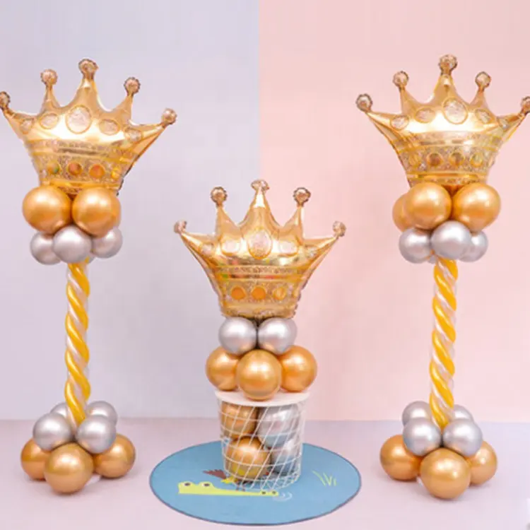 Profesional Produsen Pasokan Golden Crown <span class=keywords><strong>Balon</strong></span> Meletakkan Pintu Dress Up