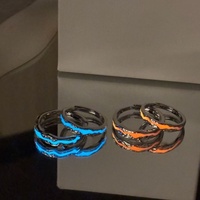 Bagues de couple SA Jewelry qui brillent dans le noir, en alliage lumineux, ensemble de bagues assorties, fourniture d'usine pour lui et pour elle, vente en gros