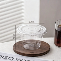 Gobelet en plastique transparent jetable de 180 ml pour pudding, mini gâteau à la crème, tiramisu, macaron, dessert à emporter